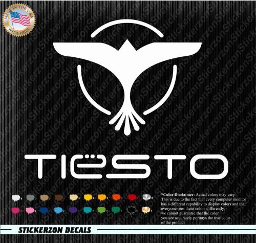 Tiesto logo rave trance music custom top grade vinyl decal sticker club