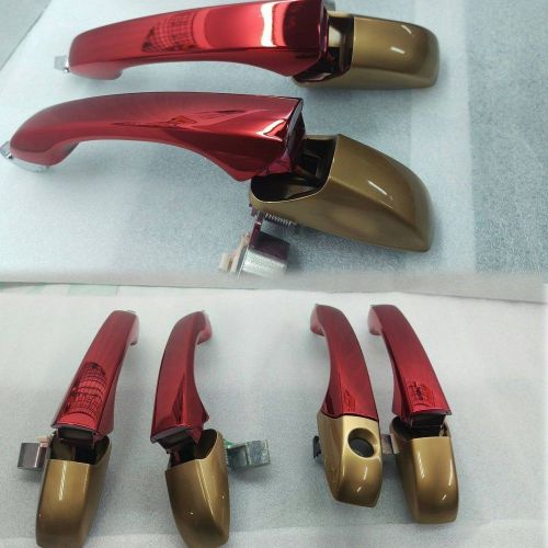 For chrysler 300 c dodge magnum charger outer door handle red yellow chrome set