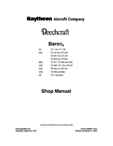 Beech baron maintenance manual b55- b58 th-1