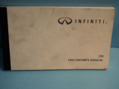 93 1993 infiniti j30 owners manual