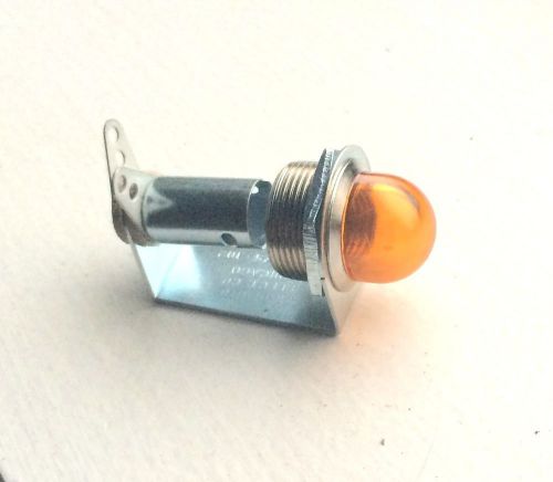 Vintage amber  beehive lens dash gauge panel light hot rod 5/8&#034;. nos dialco