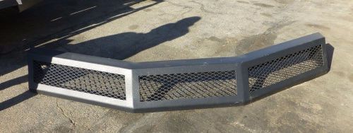 Front grill brush guard bumper semi military truck expanded metal wide custom