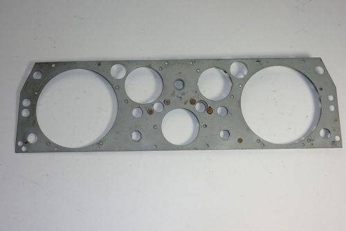 Vintage jaguar metal dashboard instrument gauge panel nice uncut