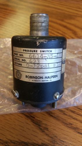 Embraer aircraft fuel pressure switch 6614a5-1