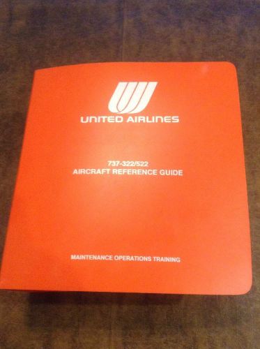 B737-322/522 orig.. aircraft reference guide airline maint, operations training