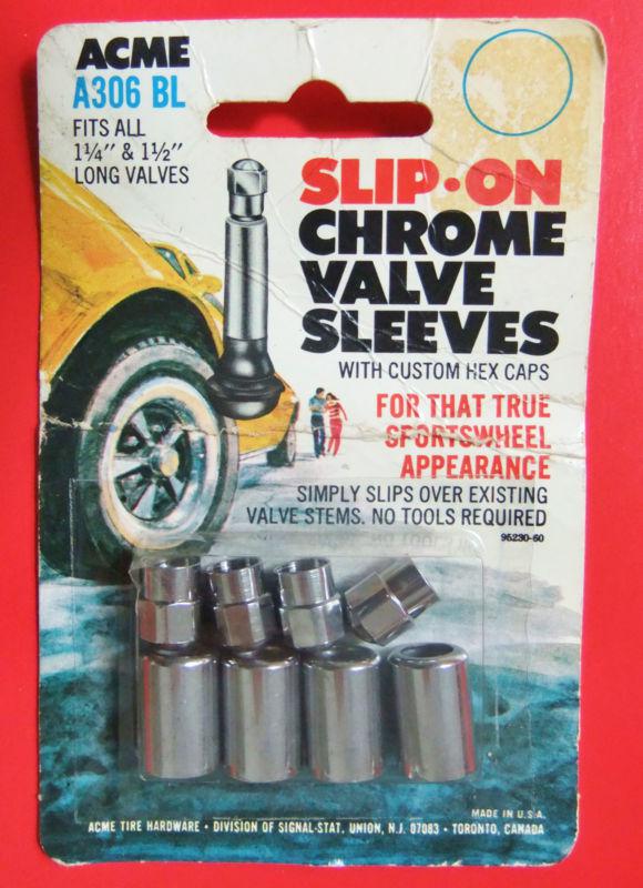Slip-on chrome valve sleeves with custom hex caps..free shipping