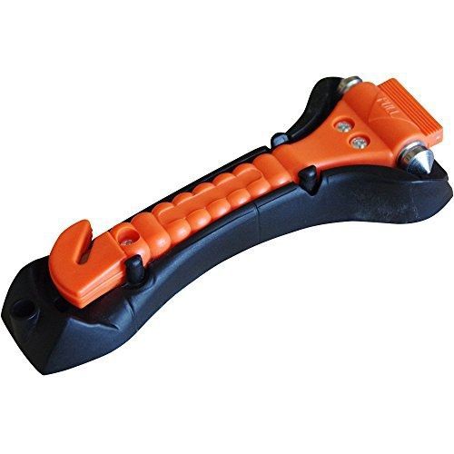 Red earth naturals car hammer: safety seatbelt cutter survival kit: window punch