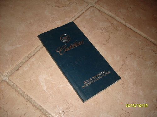 1994 cadillacquick reference specs owners manual owner&#039;s guide book original
