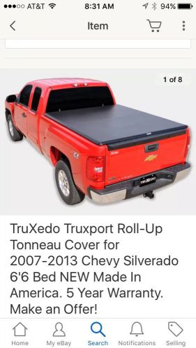 Truxedo truxport soft roll-up tonneau cover 2007-2013 gm full size 6&#039;5&#034; bed