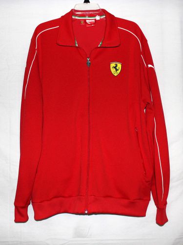 Puma scuderia ferrari red zip up jacket windbreaker - mens xxl