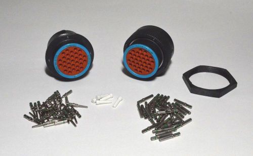 Deutsch hdp20 31-pin genuine bulkhead connector &amp; ring kit, 14 awg contacts