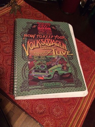1980 how to keep your volkswagen rabbit alive repair manual book