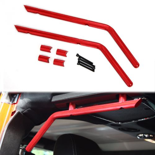 2x red car rear grab handle 2&amp;4 door bars for jeep wrangler jk cj yj tj 07-2015