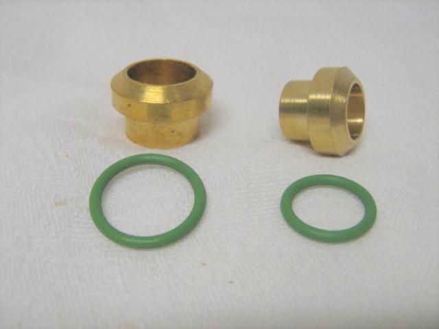 Male o ring to male flare adapter fitting kit #8 & #10  with o rings 4 pieces