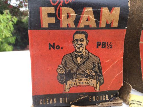 Fram pb1/2 vintage cartridge oil filters two filters