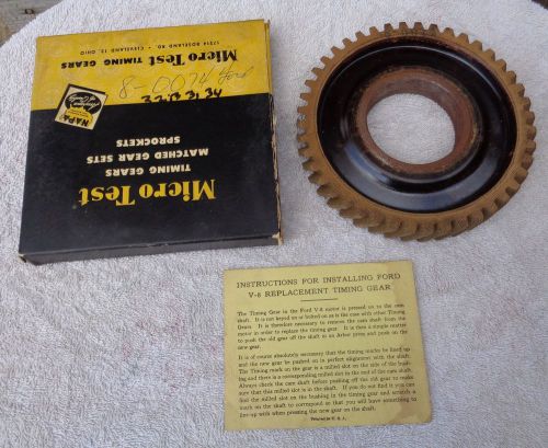 Vintage 1932 33 34 ford v8 flathead press on fiber timing gear 8-0074 nos