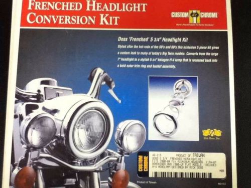 Harley panhead shovelhead frenched headlight conversion kit doss