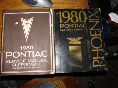 1980 pontiac and phoenix service manual set
