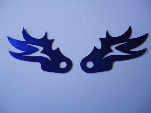 Car motorcycle license plate frames decoration screws sheet x 2 pieces deep blue