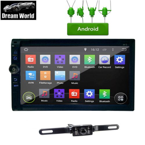 In-dash 2 din car dvd stereo android 4.4 os gps navigation wifi 3g bt ipod + map