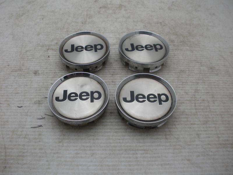 Set of 4 2000 jeep wrangler 2.5" dia wheel hubcap centercap 