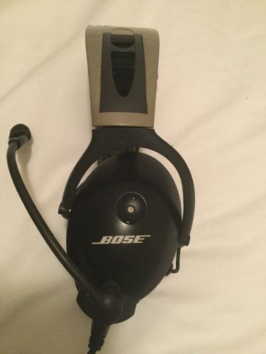 Bose aviation x anr headset- u174 civilian coiled , new earcups - excellent