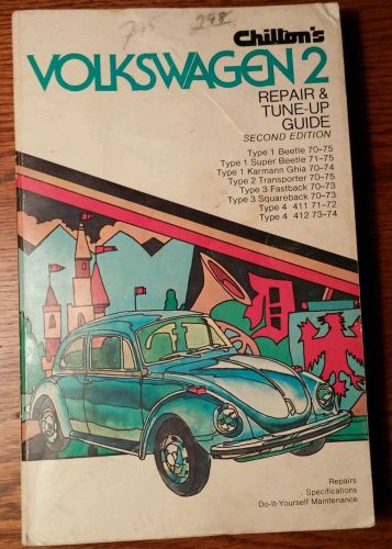 Chilton&#039;s repair and tune-up guide for volkswagens