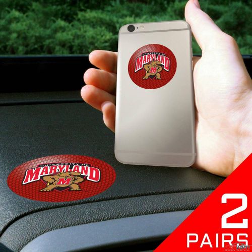 Fanmats - 2 pairs of university of maryland dashboard phone grips 13061
