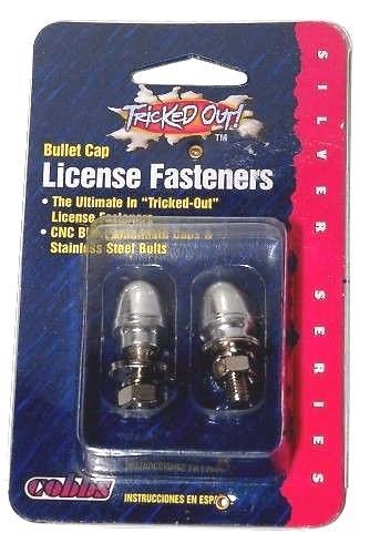 Tricked out bullet cap license fasteners by cobbs new
