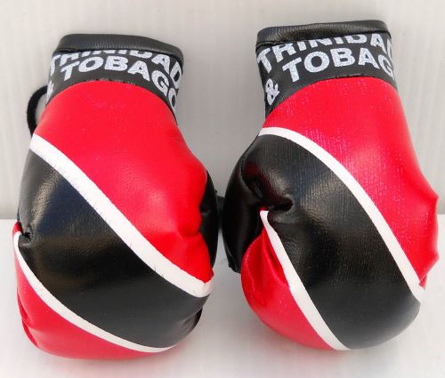 Trinidad &amp; tobago mini boxing gloves 3.5 x 2&#034; these are the best ornament only!