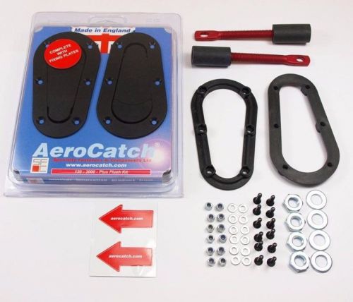 Aerocatch plus flush racinghood pin kit - 120-2000 - blk - made in england