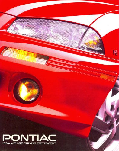 1994 pontiac large deluxe brochure -firebird-trans am-formula-grand prix-sunfire