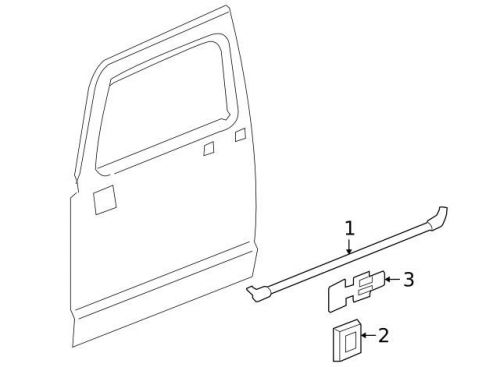 Genuine 2006-2010 hummer nameplate 15094459