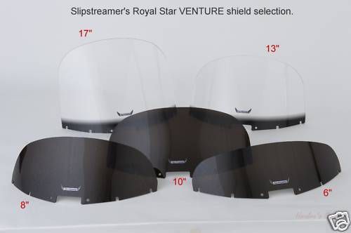 Slipstreamer s-142-6-ds replacement windshield - yamaha royal star venture 1300