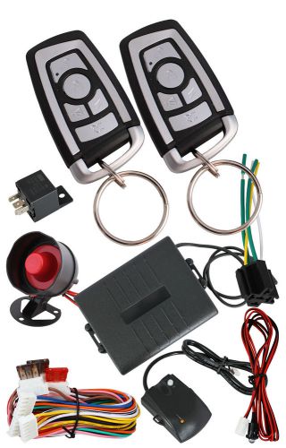 12v 2 remote controls universal car alarm security system shocking sensor /2243