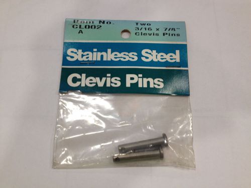 S &amp; j stainless steel clevis pins 2pk 3/16 x 7/8&#034; (cl002) set of 2