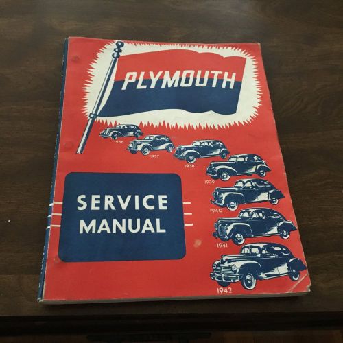 Plymouth  1936-1942 shop manual