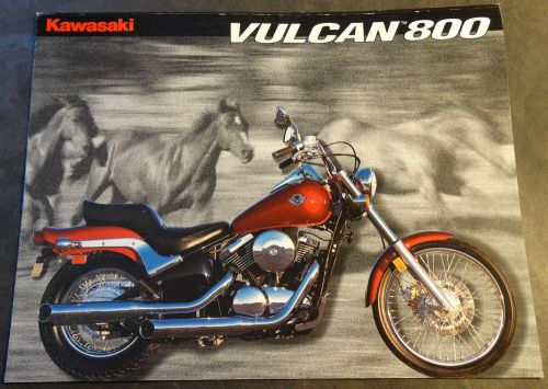 1995 kawasaki motorcycle vulcan 800 sales brochure 4 pages  (722)