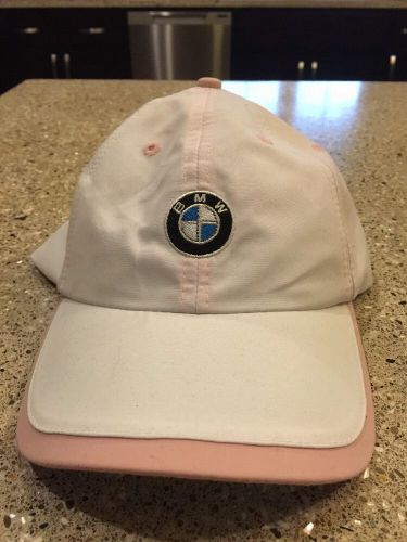 Bmw ladies&#039; microfiber cap hat white and pink 80160439609