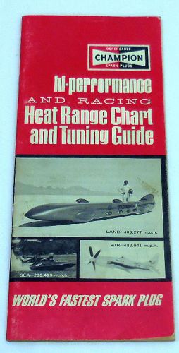 1970&#039;s champion high performance and racing heat range chart tuning guide 3142