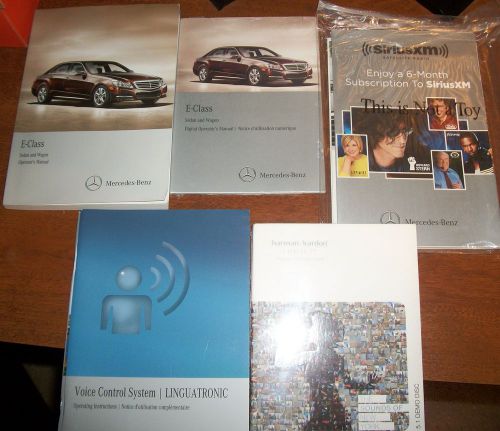 13 2013 mercedes benz e class e350 e550 owners manual set w/ case with first aid
