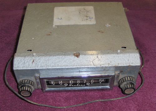 1950s airline am radio 5-1/2&#034; x 2&#034; dial  - 8&#034; between knobs