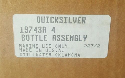 Genuine mercruiser gear lube bottle reservoir kit - 19743a4, 806193a48