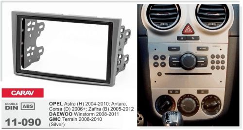 Carav 11-093 2-din car radio dash kit panel for saab 9-3 2007+