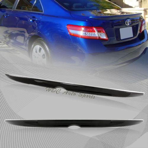 For 2012-2014 toyota camry black painted abs plastic rear trunk lid spoiler wing