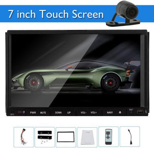 Double 2 din 7&#034; in-dash car stereo dvd player bluetooth radio mp3 usb/sd+camera