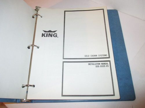 King gold crown systems 006-8009-05 installation manual avionics
