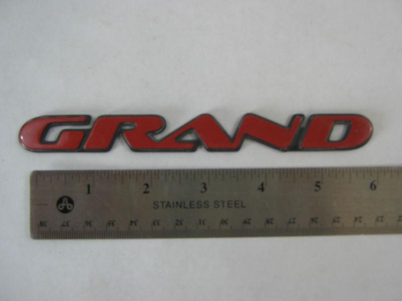 Pontiac grand prix emblem logo 