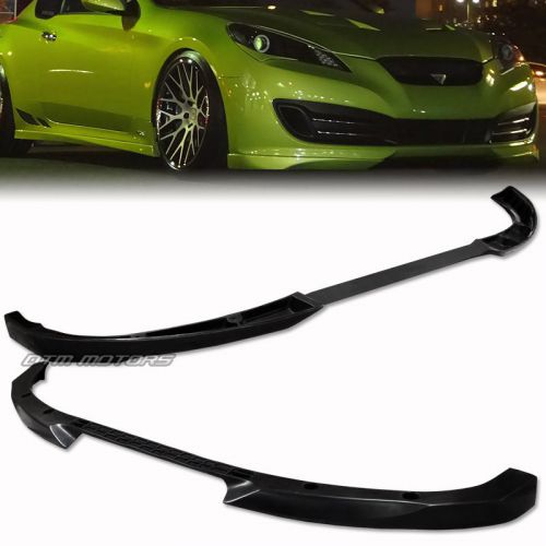 2010-2012 coupe 2 door unpainted black polyurethane pu front bumper lip