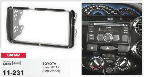 Carav 11-231 car cd radio fascia surround panel for toyota etios (left wheel)
